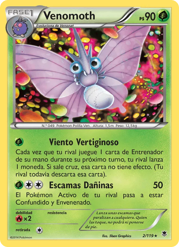 Venomoth · Fuerzas Fantasmales 2/119