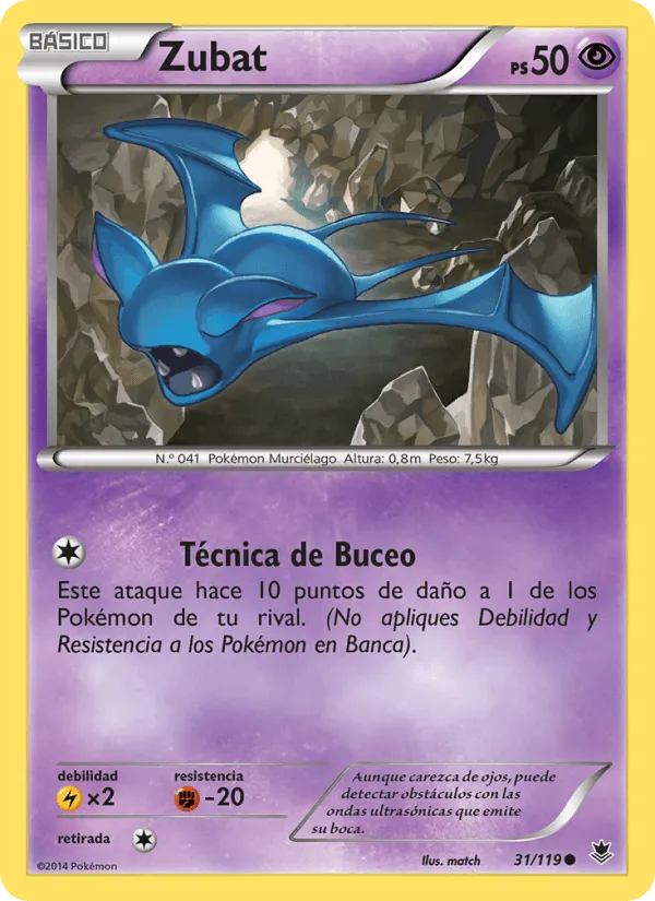 Zubat · Fuerzas Fantasmales 31/119