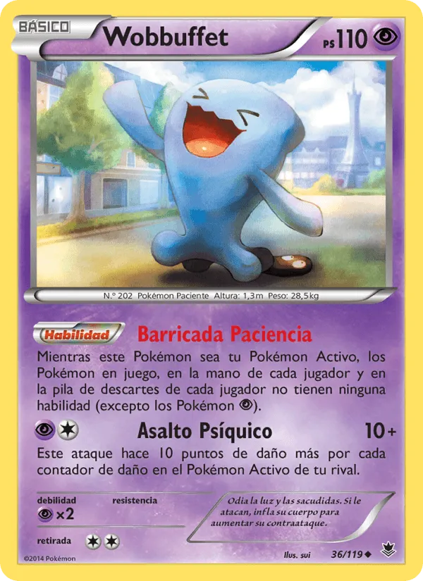 Wobbuffet · Fuerzas Fantasmales 36/119