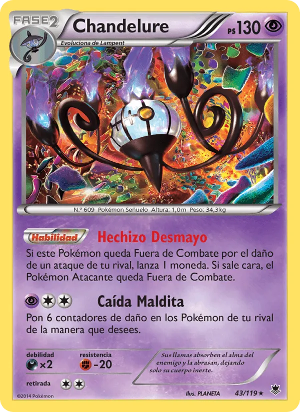 Chandelure · Fuerzas Fantasmales 43/119