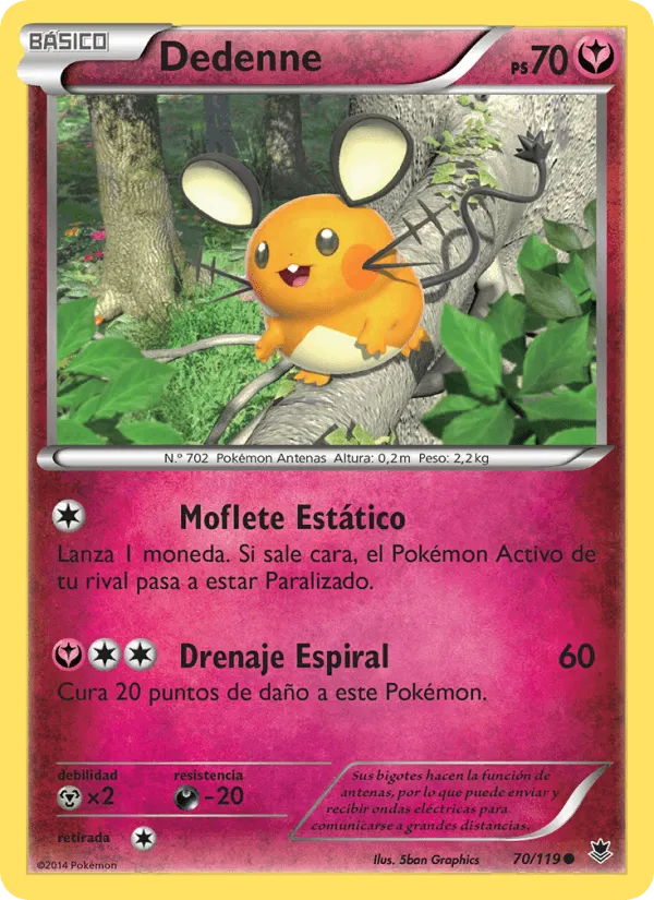Dedenne · Fuerzas Fantasmales 70/119