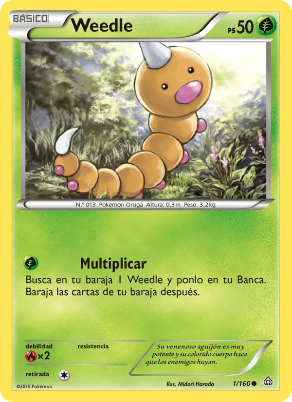 Weedle · Duelos Primigenios 1/160