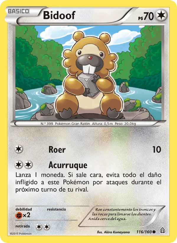 Bidoof · Duelos Primigenios 116/160