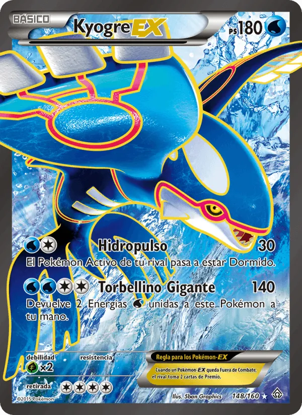 Kyogre EX · Duelos Primigenios 148/160
