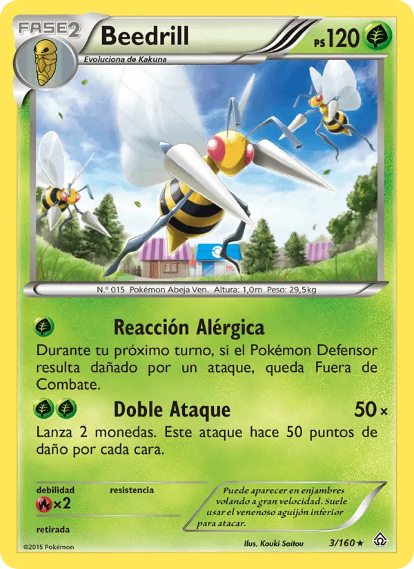 Beedrill · Duelos Primigenios 3/160