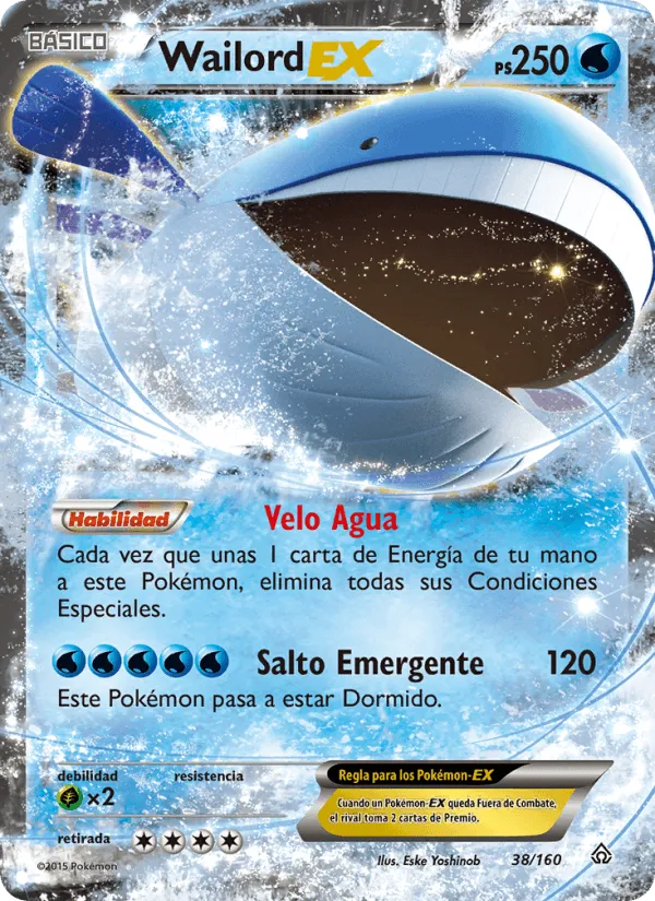 Wailord EX · Duelos Primigenios 38/160