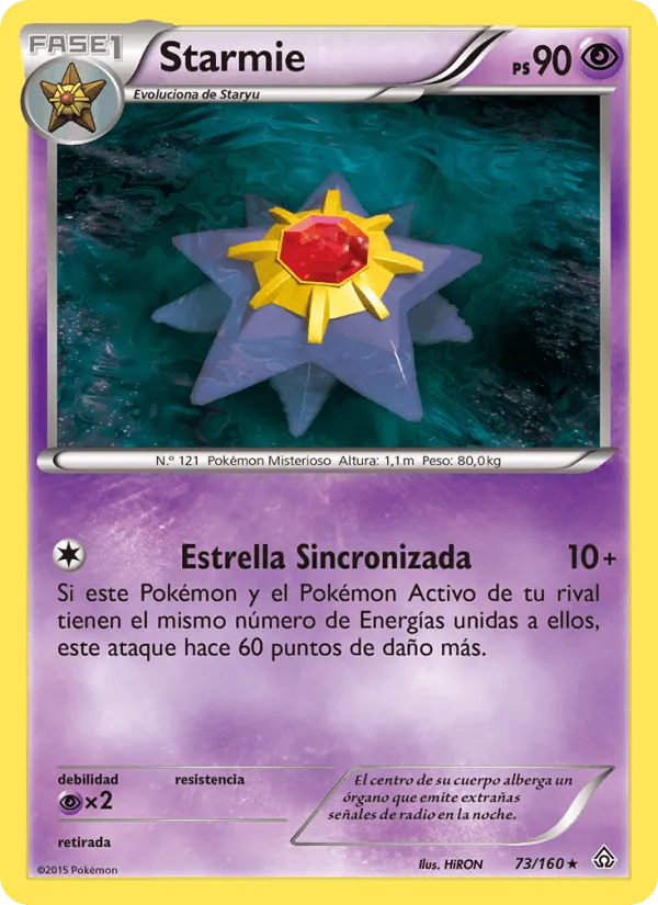 Starmie · Duelos Primigenios 73/160