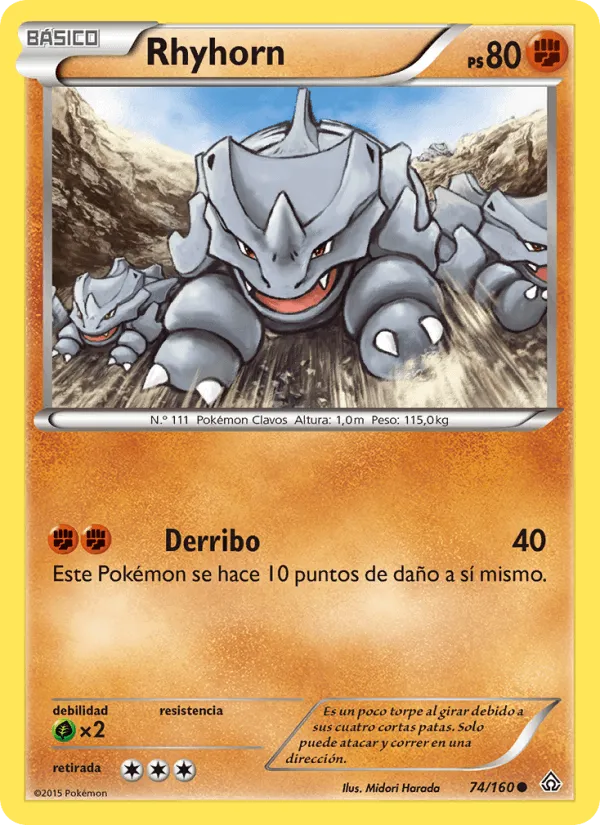 Rhyhorn · Duelos Primigenios 74/160