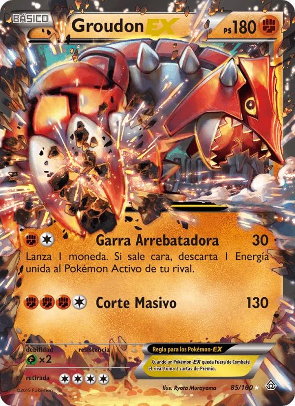 Groudon EX · Duelos Primigenios 85/160
