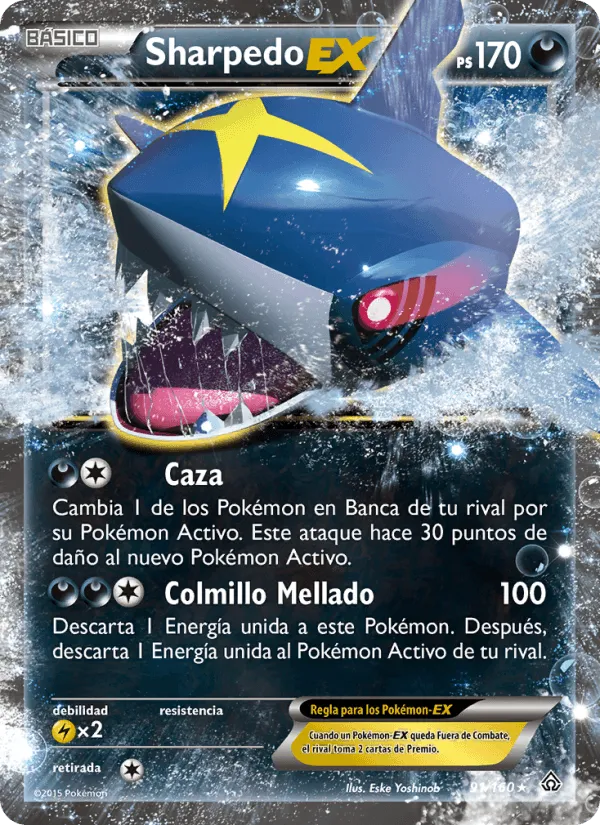 Sharpedo EX · Duelos Primigenios 91/160