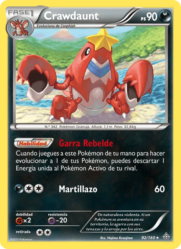 Crawdaunt · Duelos Primigenios 92/160
