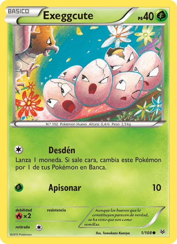 Exeggcute · Cielos Rugientes 1/108