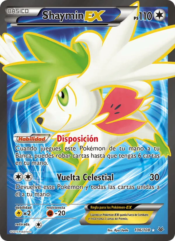 Shaymin EX · Cielos Rugientes 106/108
