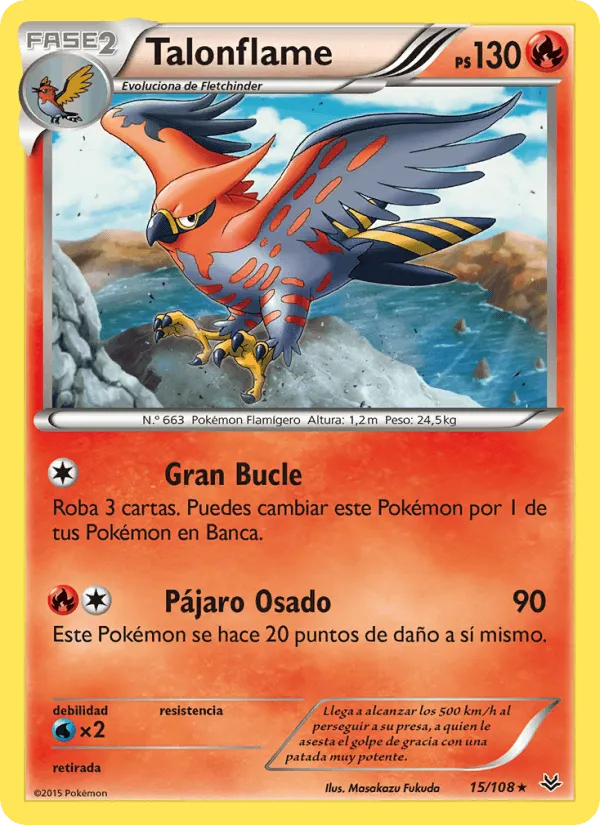 Talonflame · Cielos Rugientes 15/108