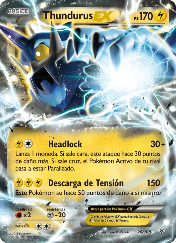 Thundurus EX · Cielos Rugientes 26/108