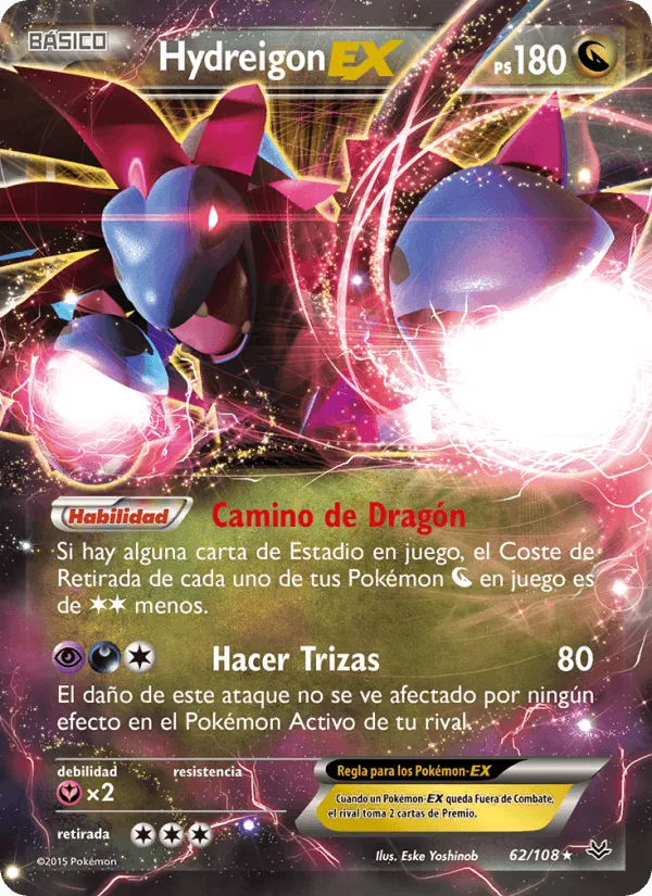 Hydreigon EX · Cielos Rugientes 62/108