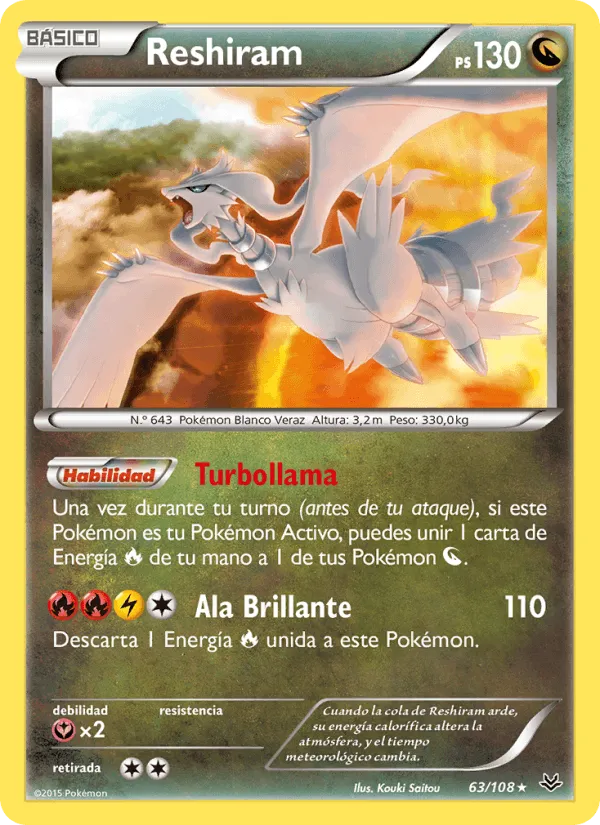 Reshiram · Cielos Rugientes 63/108