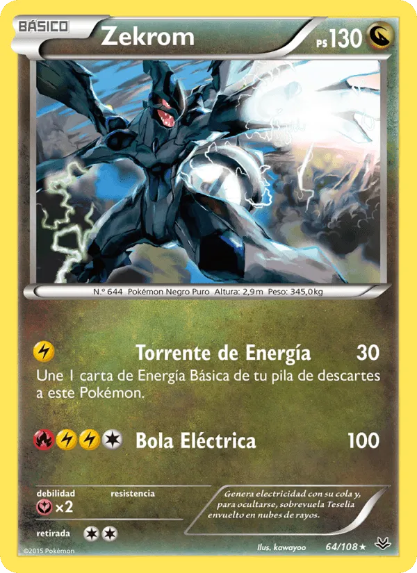 Zekrom · Cielos Rugientes 64/108