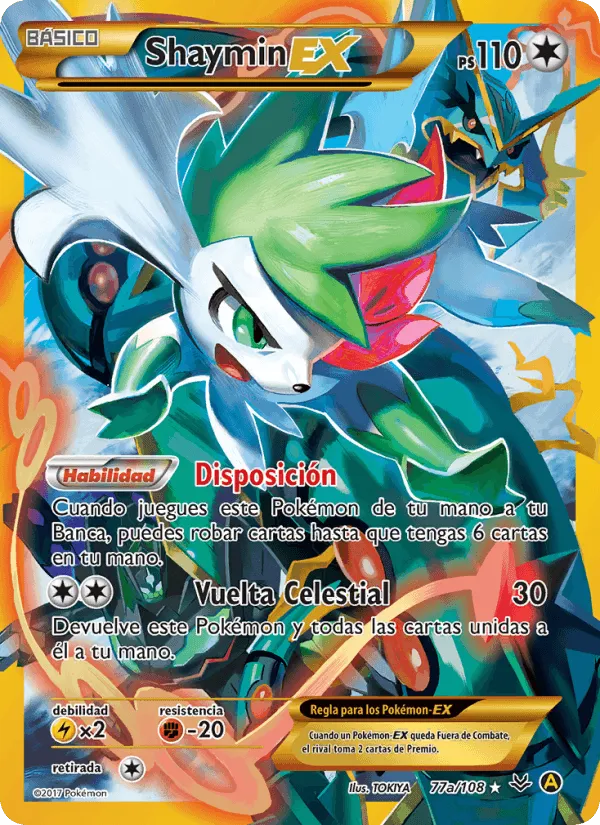 Shaymin EX · Cielos Rugientes 77a/108