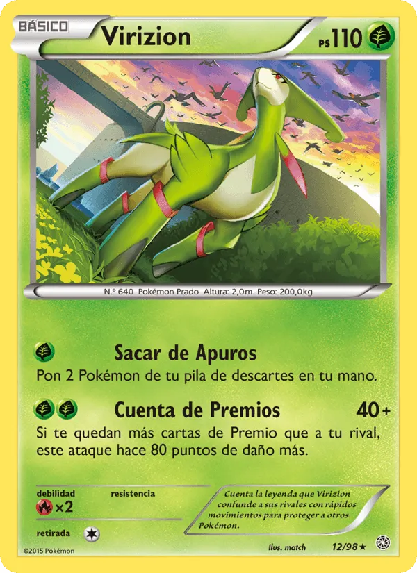 Virizion · Antiguos Orígenes 12/98