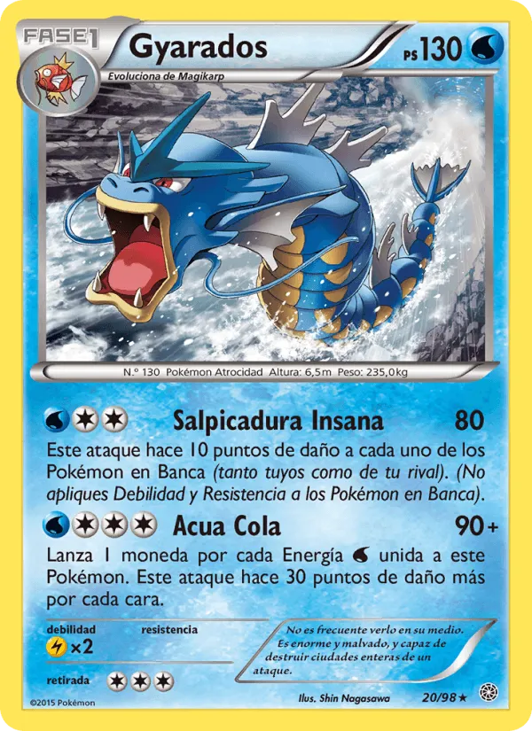 Gyarados · Antiguos Orígenes 20/98