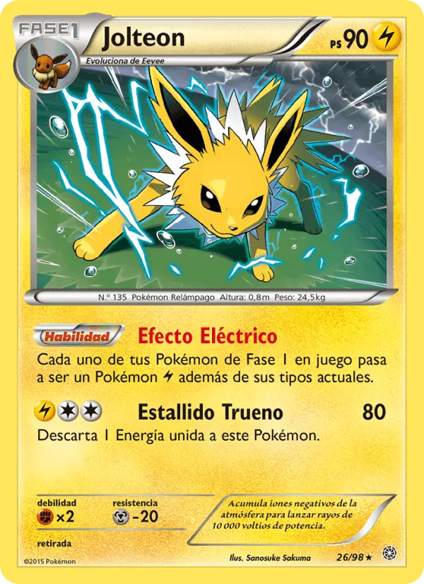 Jolteon · Antiguos Orígenes 26/98