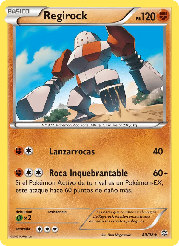 Regirock · Antiguos Orígenes 40/98