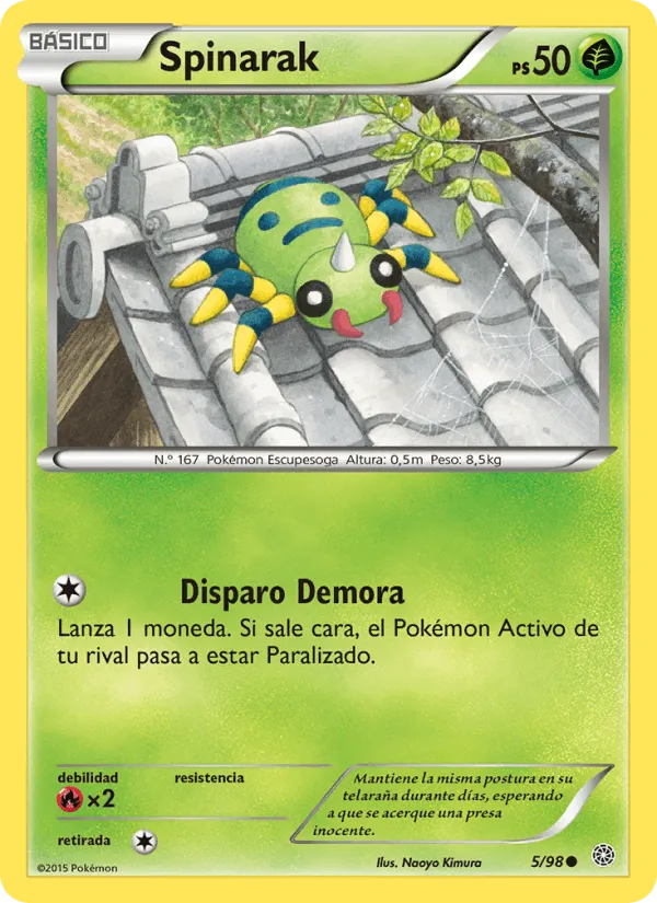 Spinarak · Antiguos Orígenes 5/98