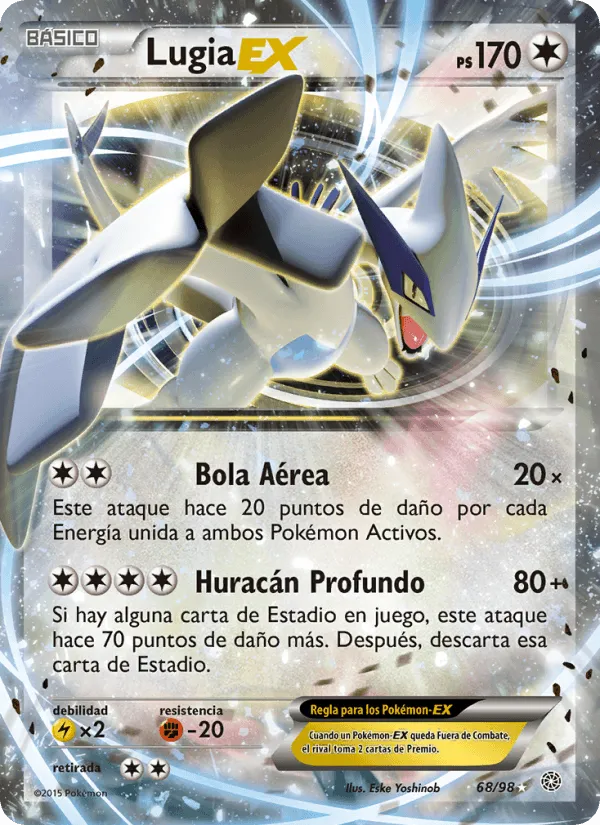 Lugia EX · Antiguos Orígenes 68/98