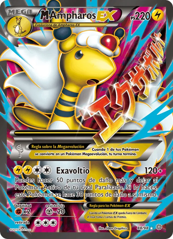 M-Ampharos EX · Antiguos Orígenes 88/98
