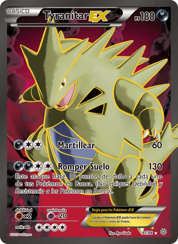 Tyranitar EX · Antiguos Orígenes 91/98