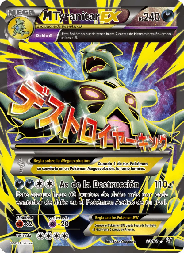 M-Tyranitar EX · Antiguos Orígenes 92/98