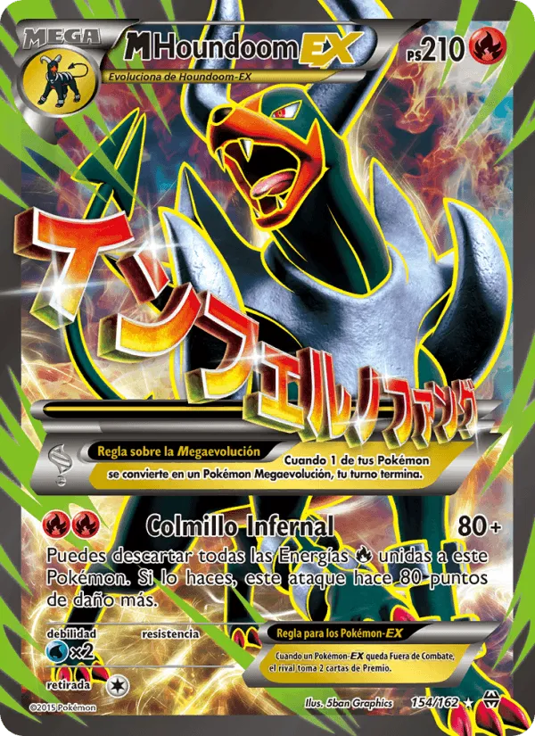 M-Houndoom EX · Turbo Impulso 154/162