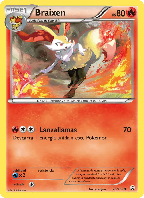 Braixen · Turbo Impulso 26/162