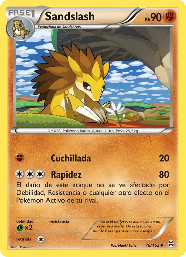 Sandslash · Turbo Impulso 76/162