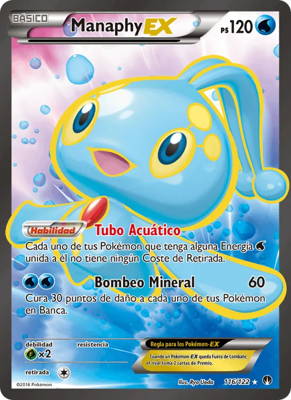 Manaphy EX · TURBOLímite 116/122