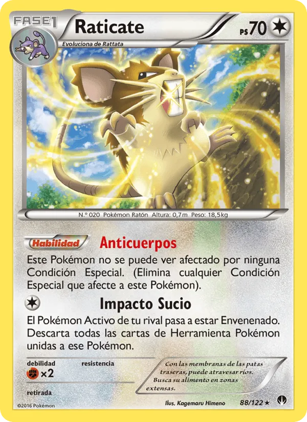 Raticate · TURBOLímite 88/122