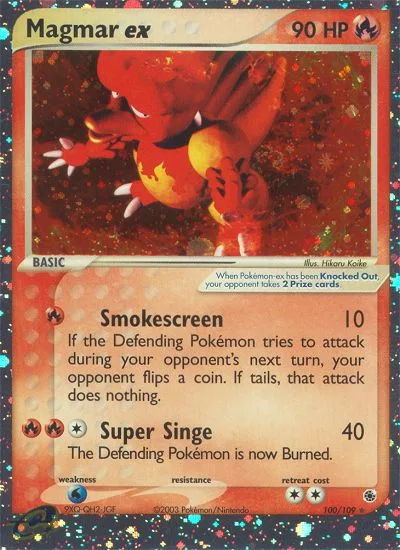 Magmar ex · Ruby & Sapphire 100/109