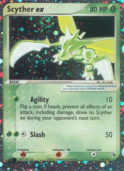 Scyther ex · Ruby & Sapphire 102/109