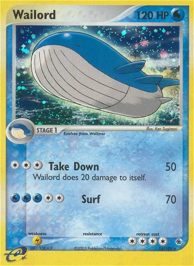 Wailord · Ruby & Sapphire 14/109