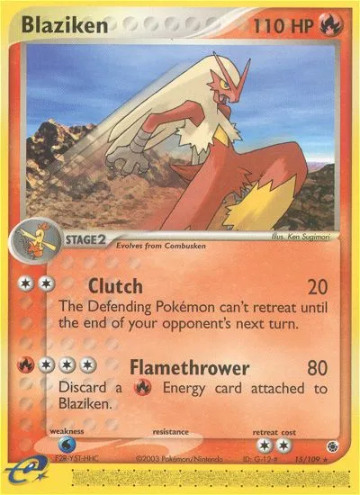 Blaziken · Ruby & Sapphire 15/109
