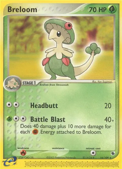 Breloom · Ruby & Sapphire 16/109