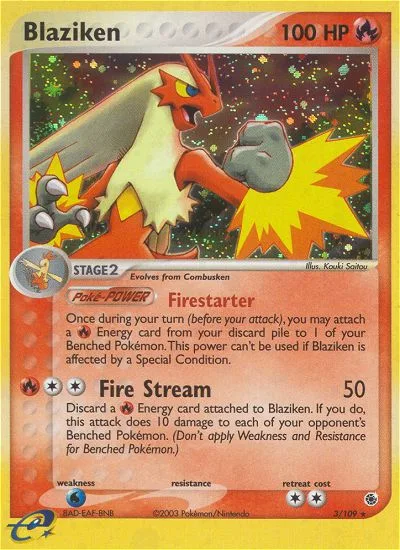 Blaziken · Ruby & Sapphire 3/109