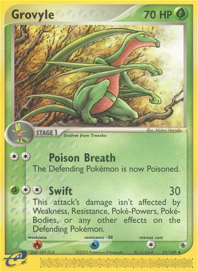 Grovyle · Ruby & Sapphire 31/109