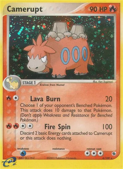 Camerupt · Ruby & Sapphire 4/109