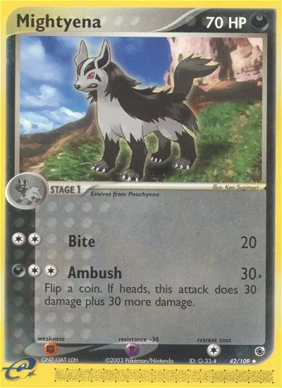 Mightyena · Ruby & Sapphire 42/109