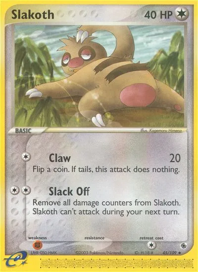 Slakoth · Ruby & Sapphire 45/109