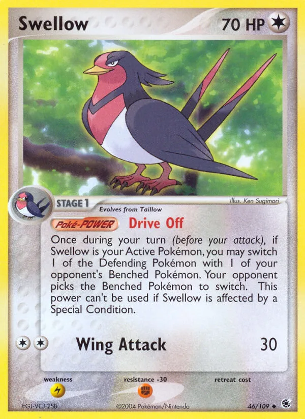 Swellow · Ruby & Sapphire 46/109