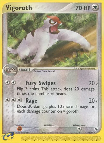 Vigoroth · Ruby & Sapphire 47/109