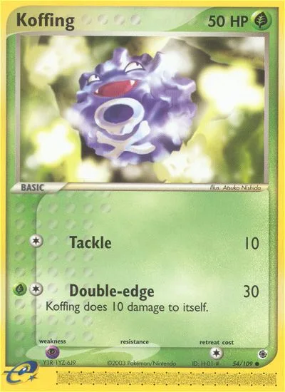 Koffing · Ruby & Sapphire 54/109